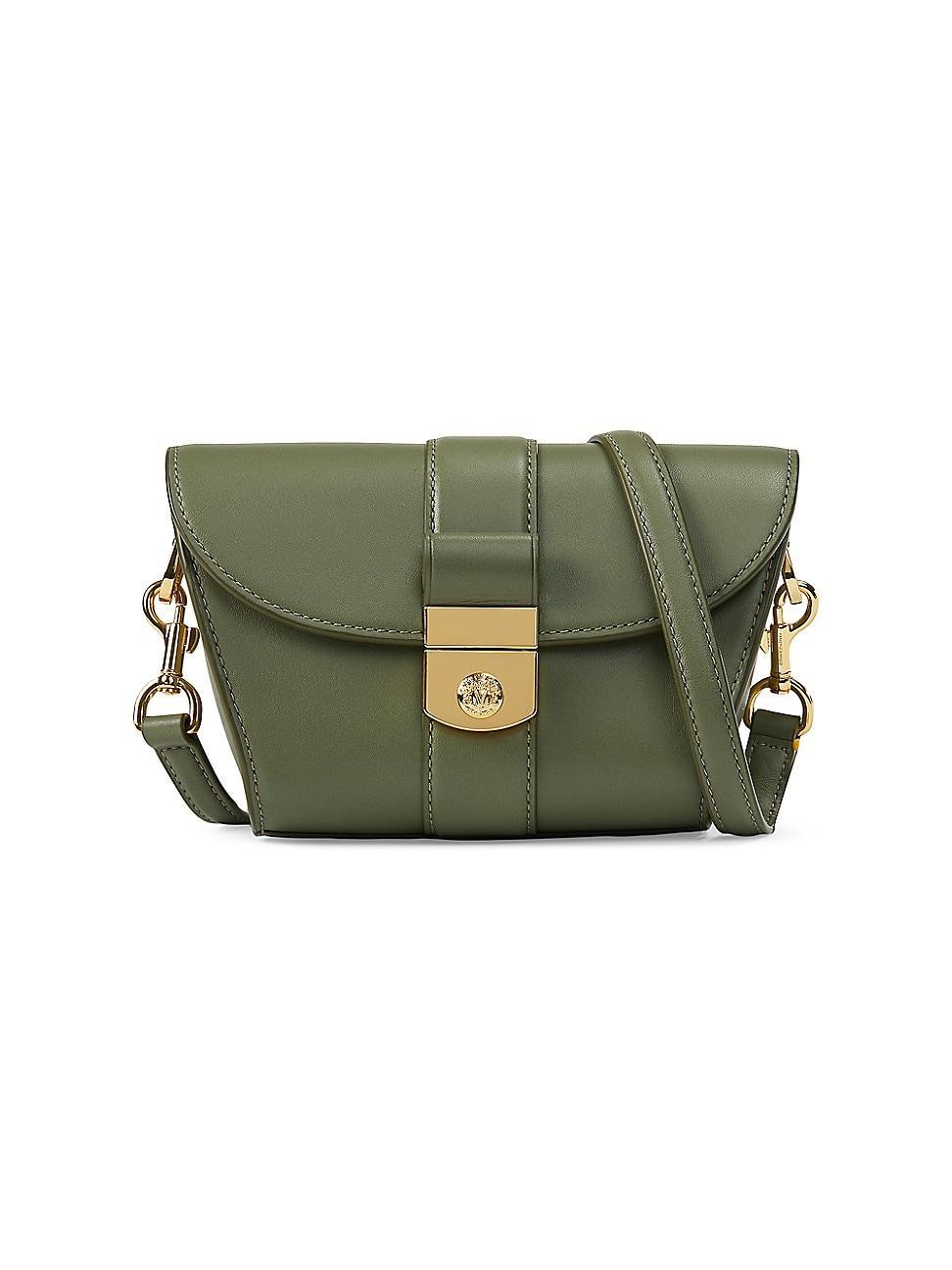 Womens Small Leather Saddle Bag Product Image