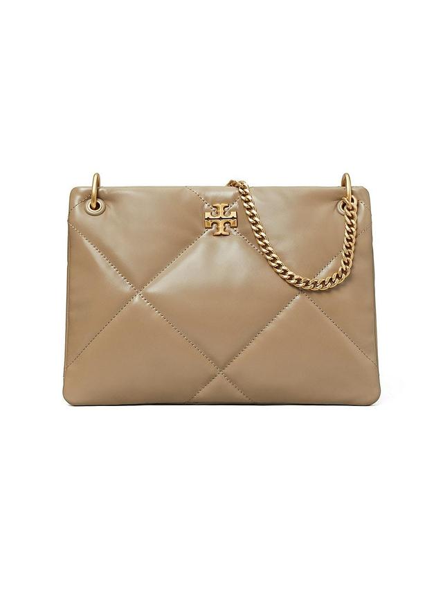 Womens Kira Diamond-Quilted Leather Shoulder Bag Product Image