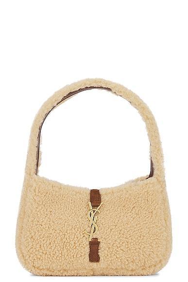 Saint Laurent Mini Le 5 A 7 Mini Hobo Bag in Beige Product Image