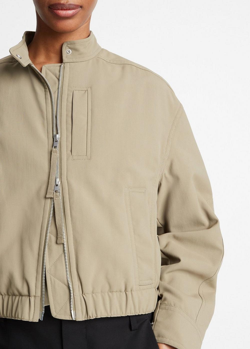 Cropped Bomber Jacket Product Image