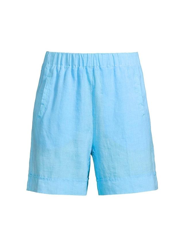 Womens Linen Pull-On Shorts Product Image