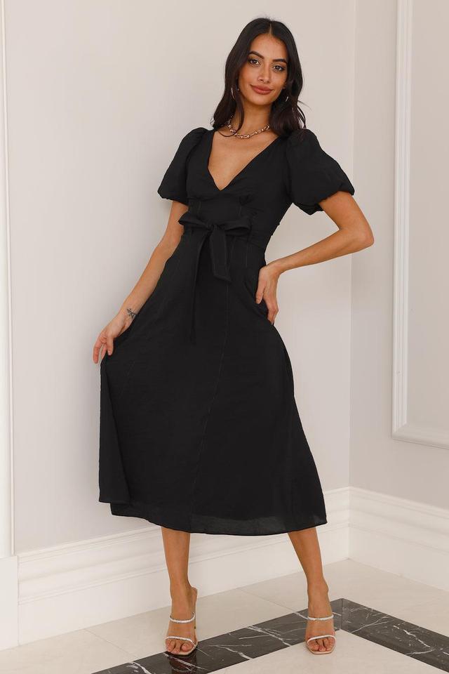 Not Of This World Midi Dress Black Product Image