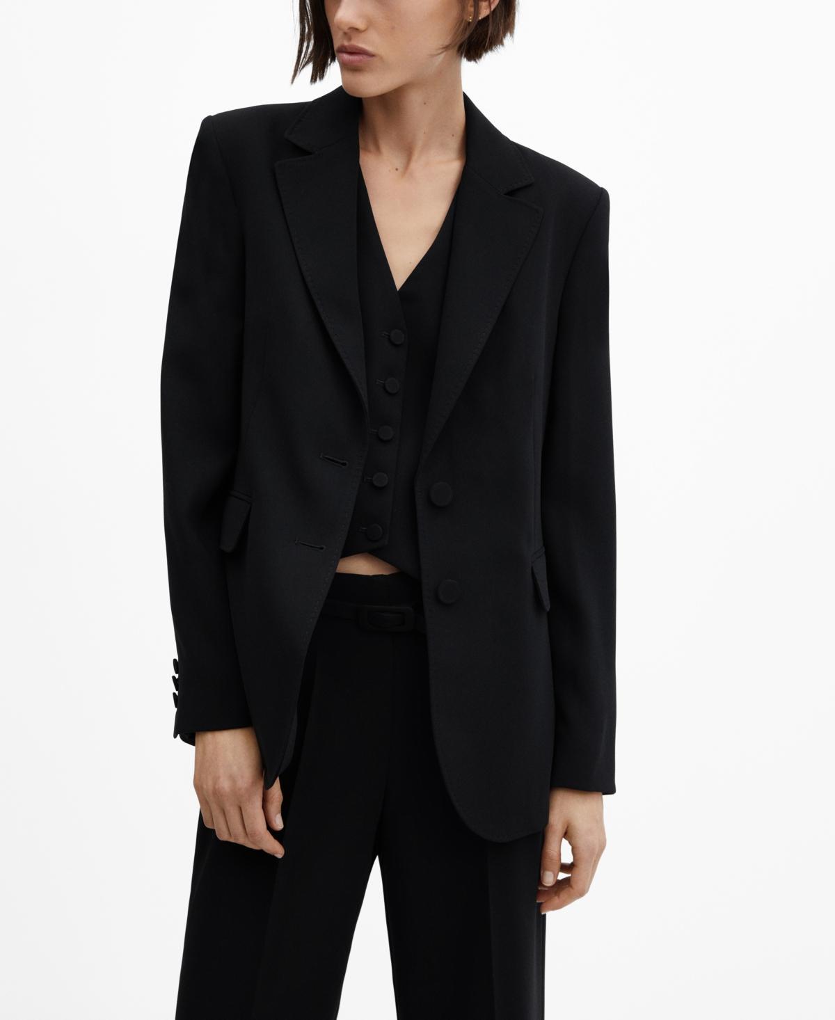 Mango Womens Straight-Fit Suit Blazer Product Image