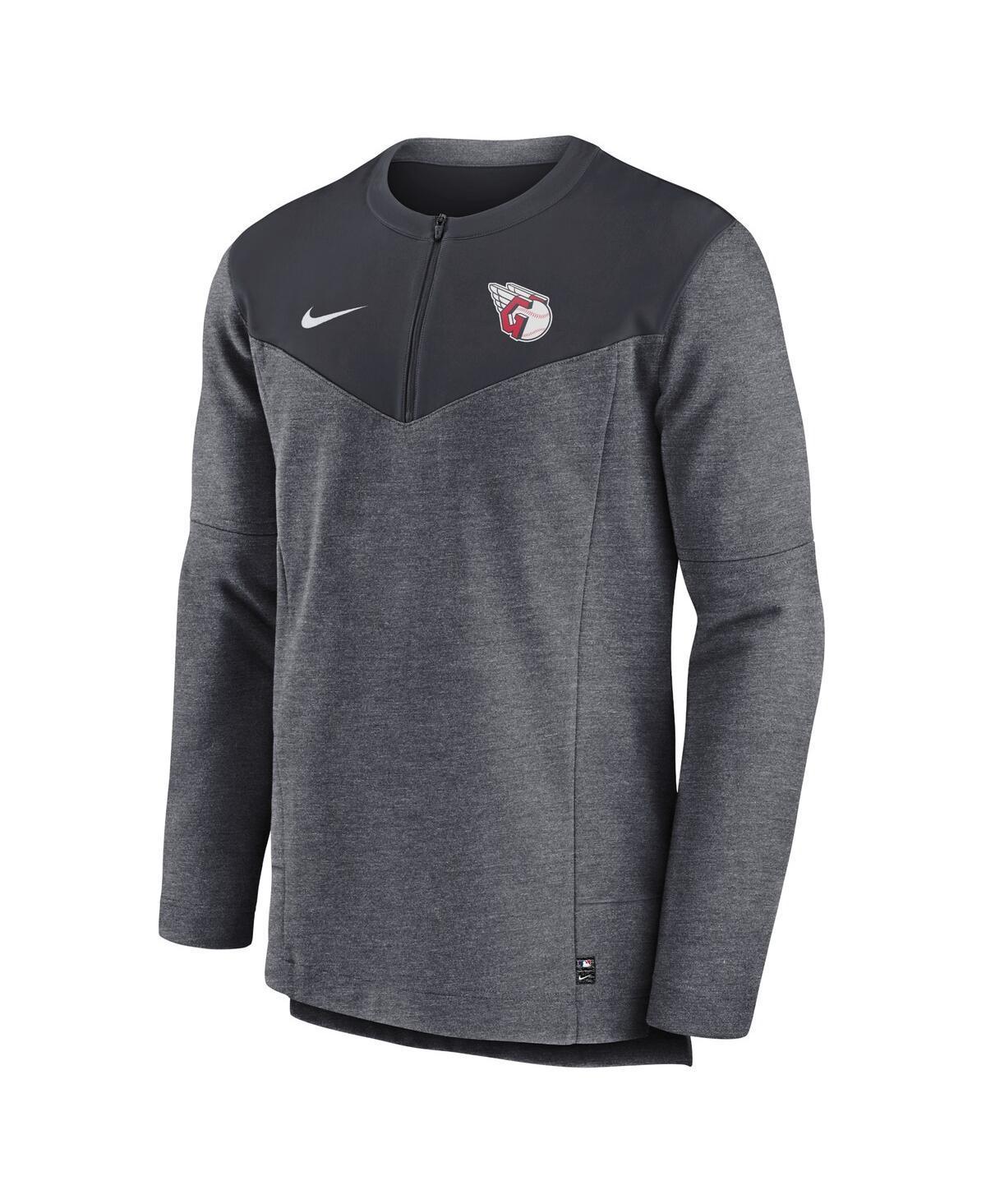 Mens Nike Navy Cleveland Guardians Authentic Collection Game Time Performance Half-Zip Top Product Image