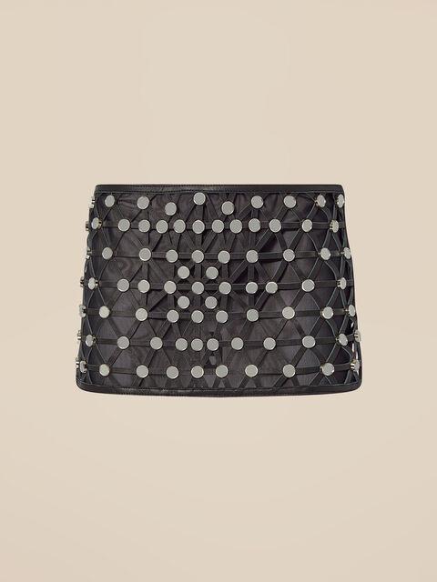 Black mini skirt Product Image