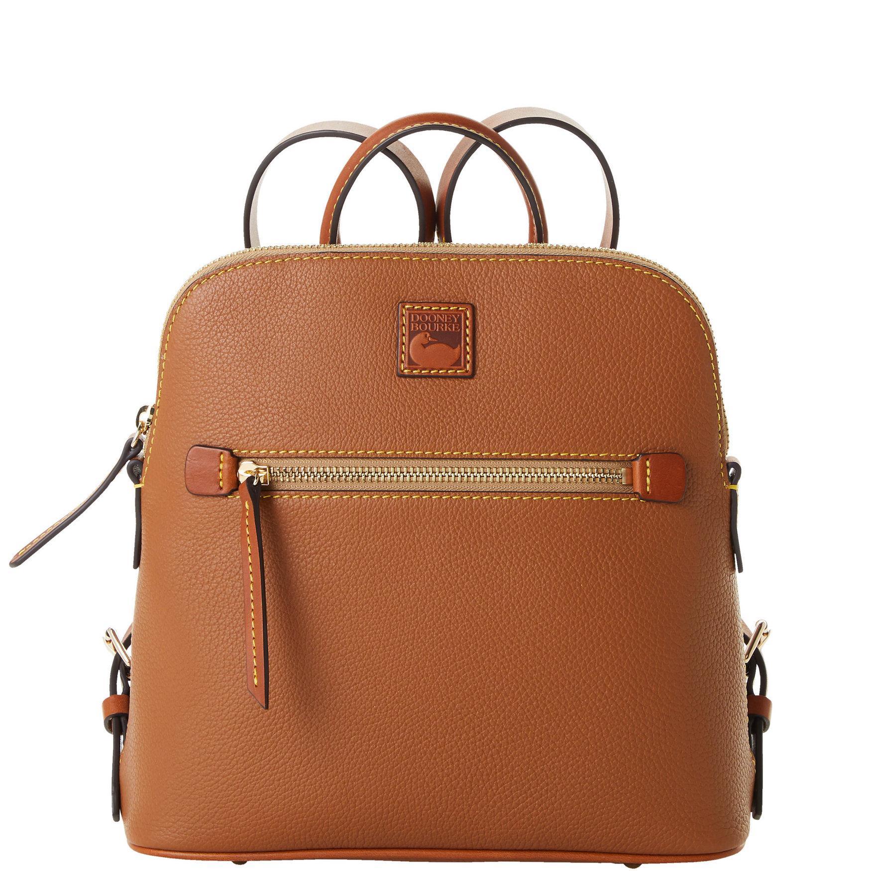 Dooney & Bourke Womens Pebble Grain Leather Backpack in Brown Tmoro Product Image