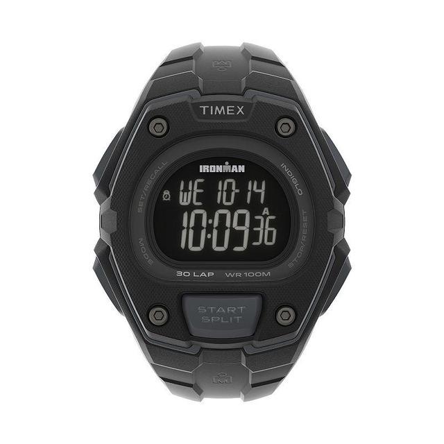 Timex Mens Ironman Classic 30-Lap Chronograph Digital Watch - TW5M48600JT Black Product Image