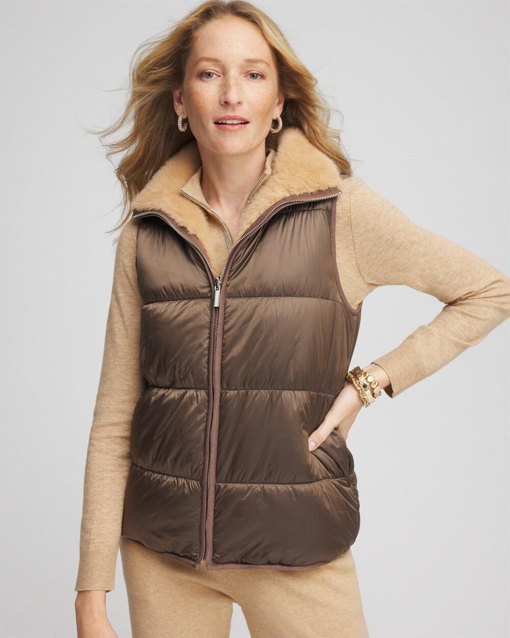 Zenergy® Reversible Faux-Fur Vest Product Image