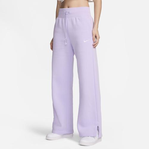 Nike Womens Phoenix High Rise Wide Pants - Violet Mist/Sail Product Image