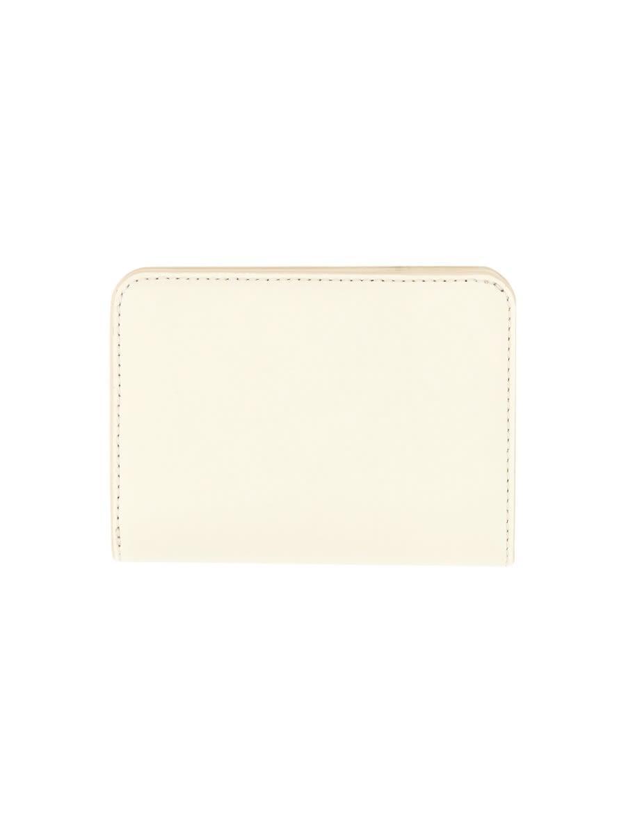 Compact Wallet "the J Marc" Mini In Ivory Product Image