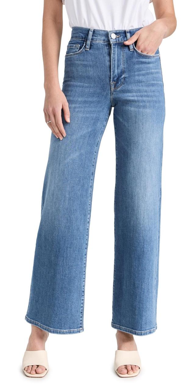 Womens Le Slim Palazzo Drizzle High-Rise Stretch Jeans Product Image