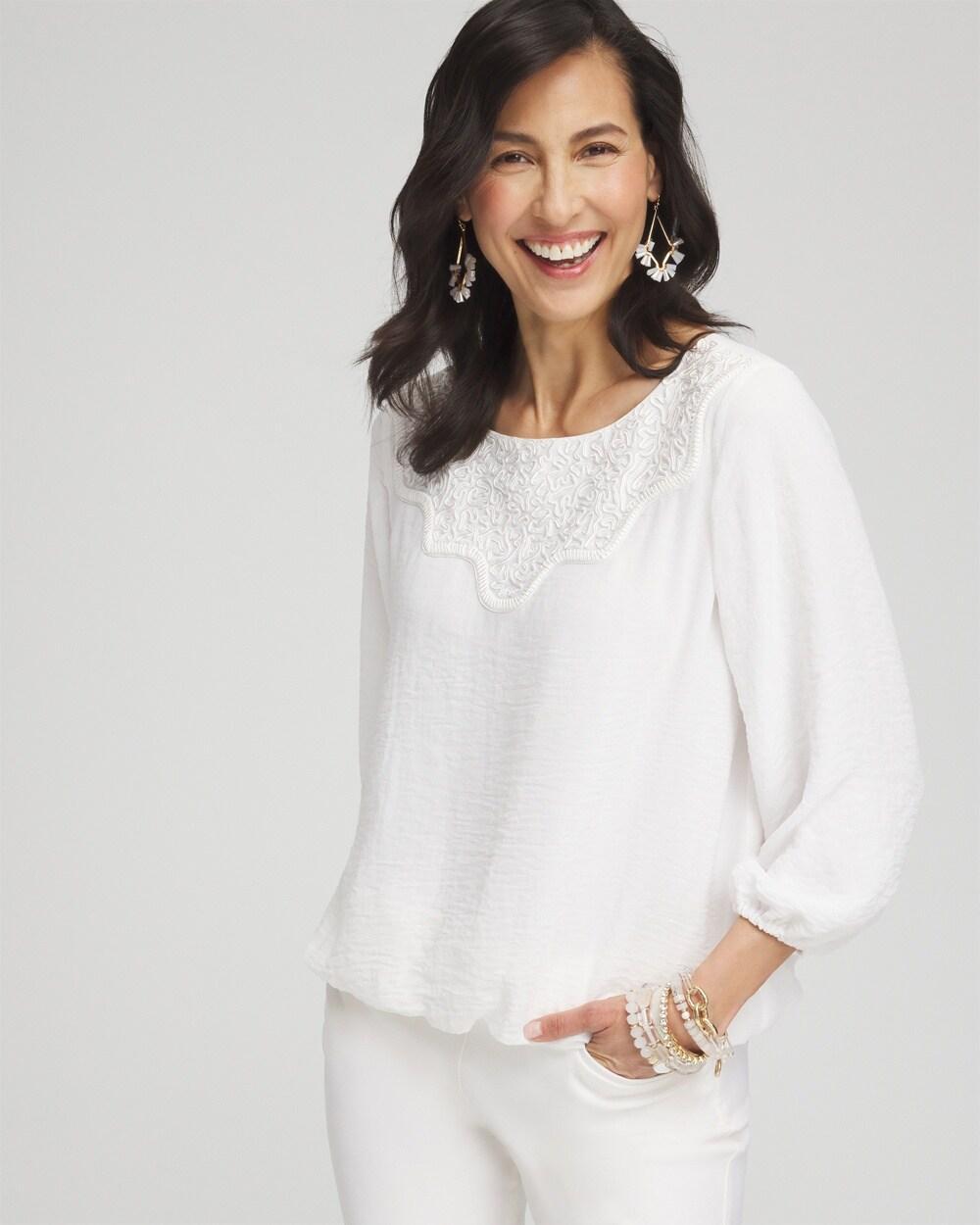 Linen Embellished Tunic Product Image