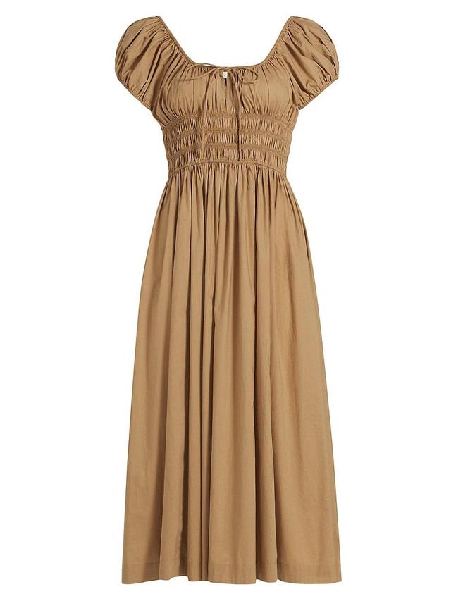 Womens Quinn Cotton Prairie Midi-Dress Product Image