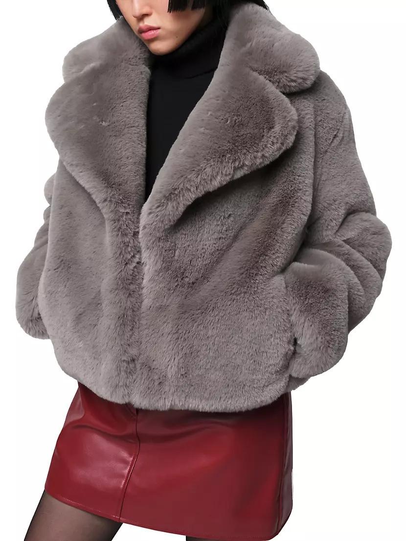 Miller Faux Fur Cropped Coat Product Image