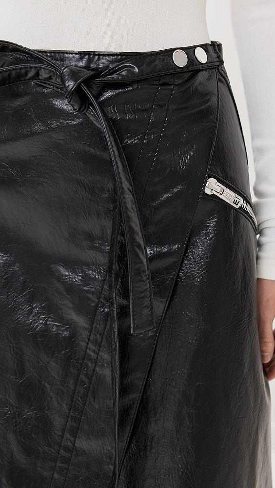 3.1 Phillip Lim Textured Faux Leather Wrap Skirt | Shopbop Product Image