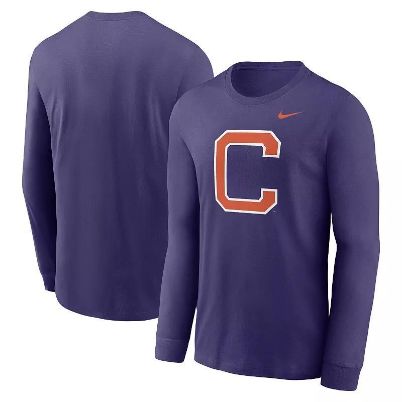 Mens Nike Clemson Tigers Alternate Logo Long Sleeve T-Shirt Product Image