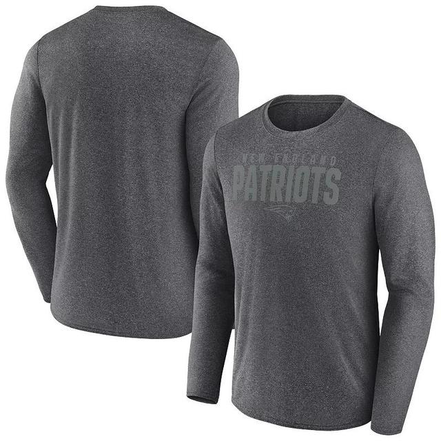 Mens Fanatics Branded Heather Charcoal Detroit Lions Blackout Lateral Long Sleeve T-Shirt Product Image