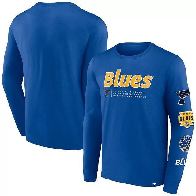 Mens Fanatics Branded St. Louis s Strike the Goal Long Sleeve T-Shirt Product Image