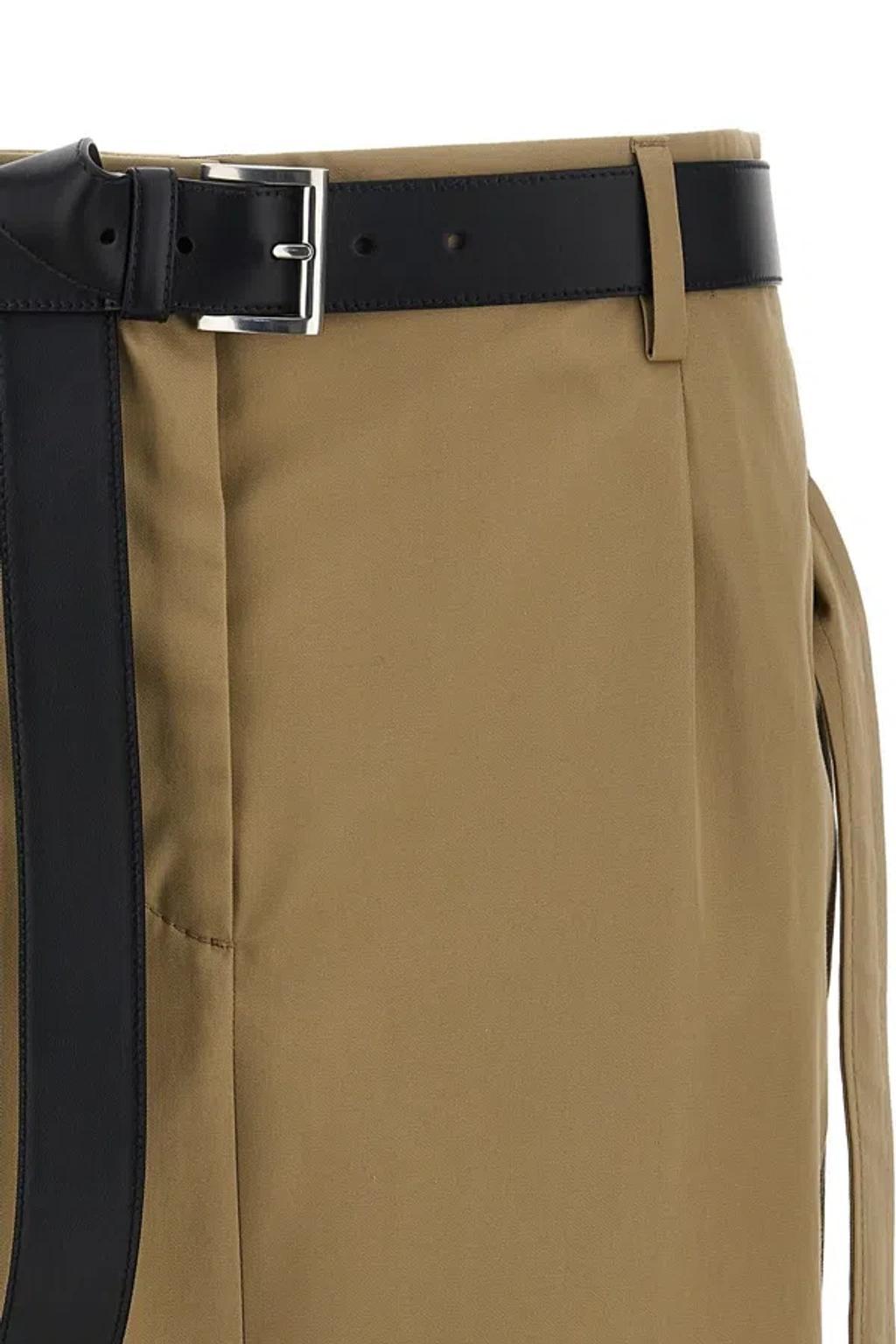 Women Twill Skirt In Cream Product Image