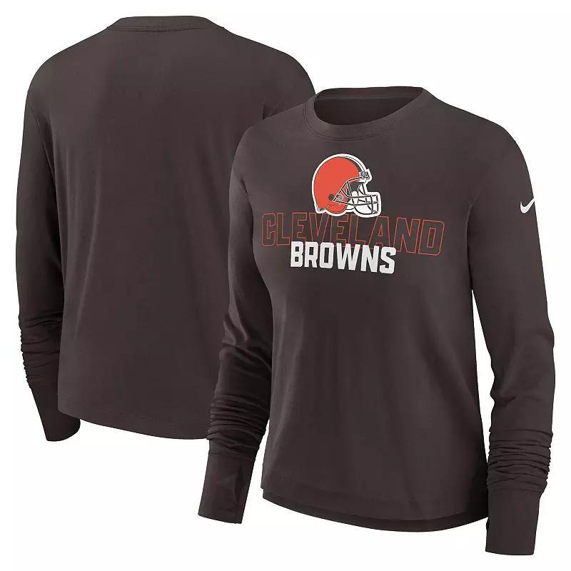 Womens Nike Cleveland s High Hip Performance Long Sleeve T-Shirt Product Image