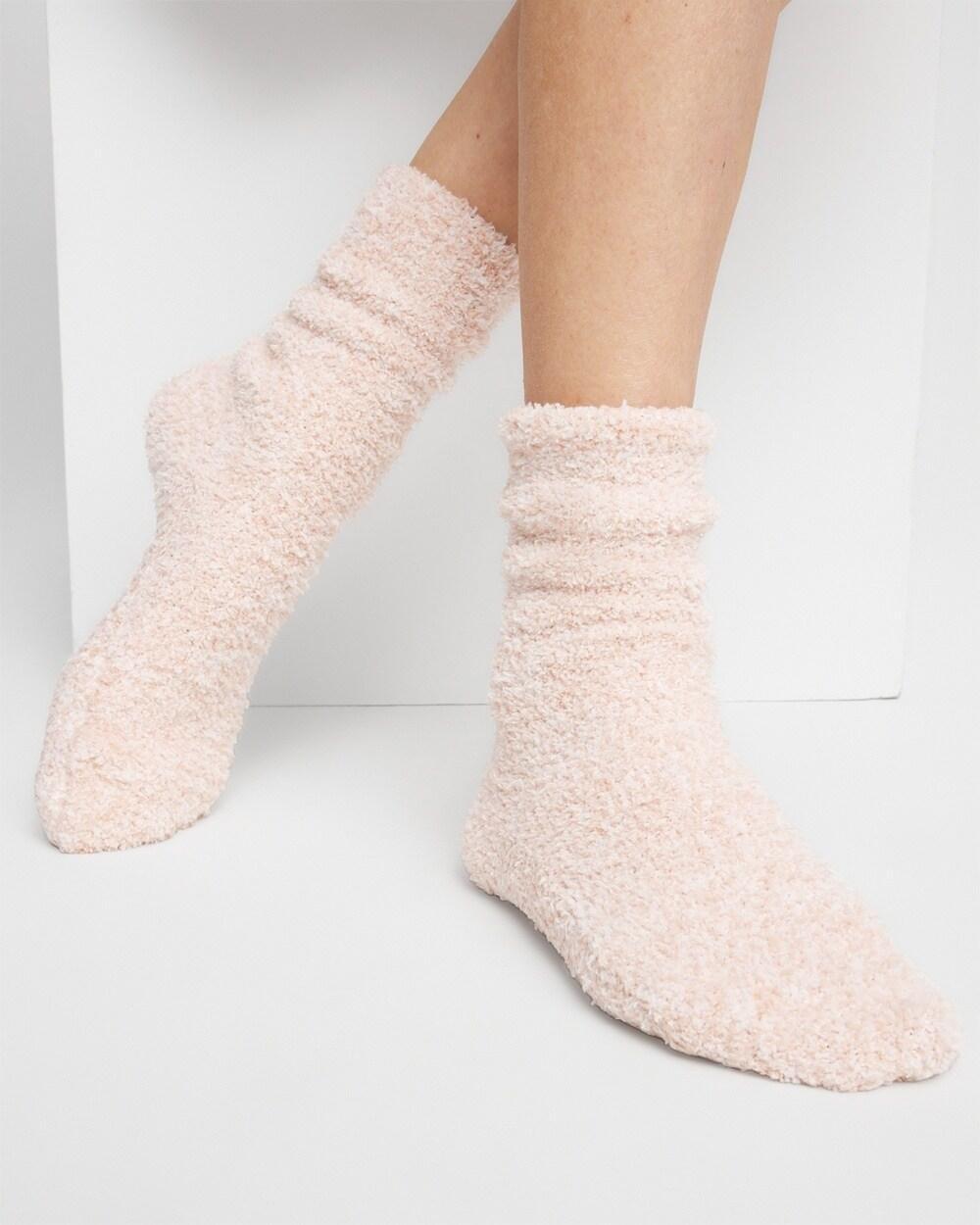 Pink Furry Socks Product Image