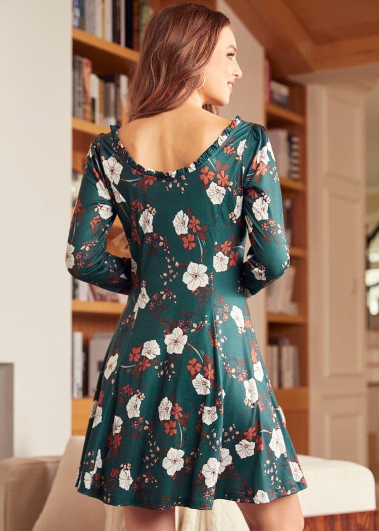 Woodstock Wanderer Scoopneck Fit & Flare Dress Product Image