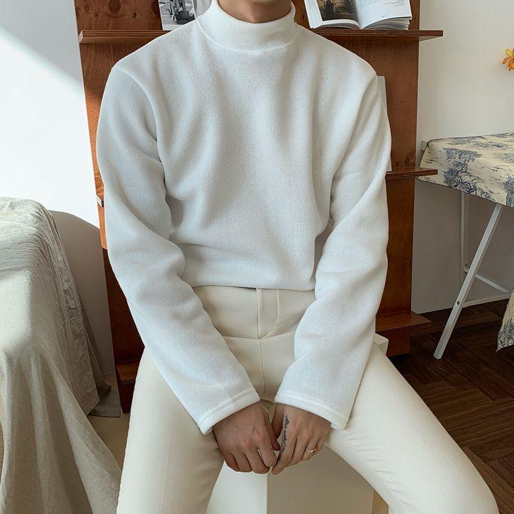 Mock-Neck Knit Top Product Image