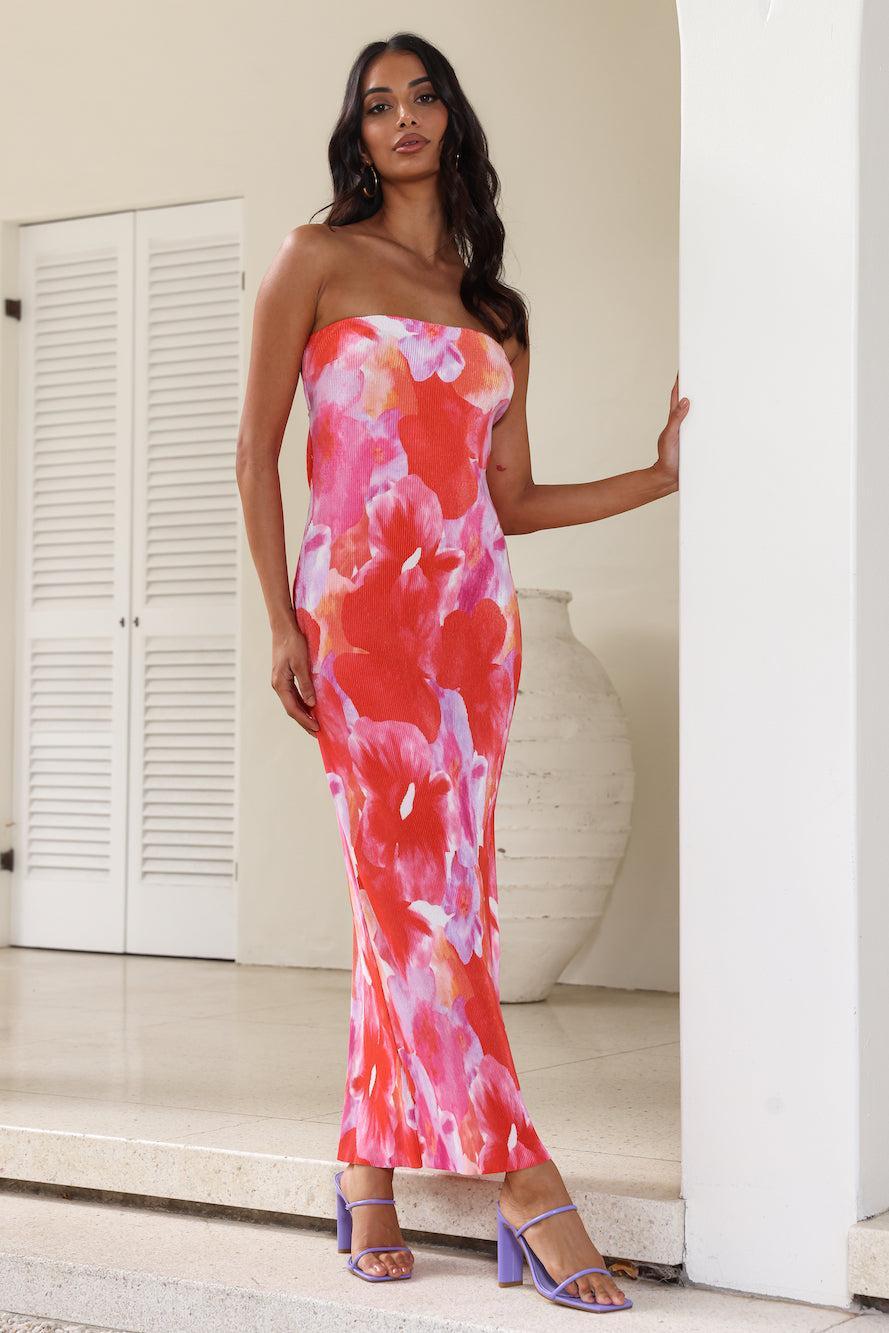 Keep Moving Forward Maxi Dress Pink Product Image