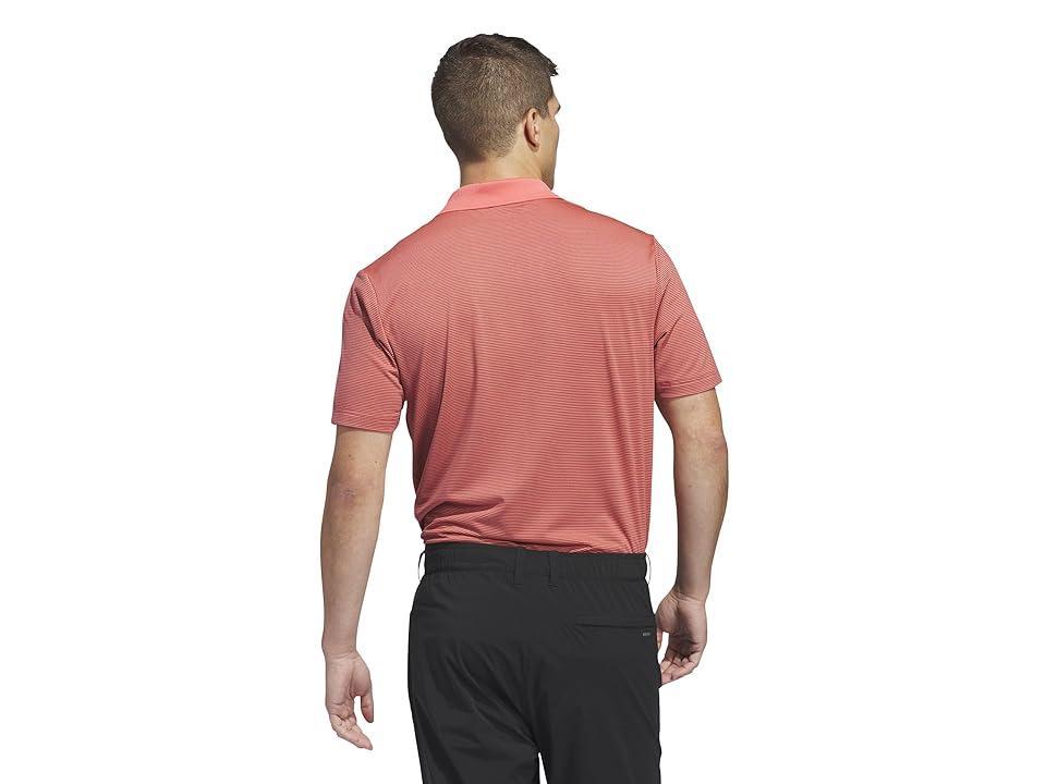 adidas Golf Ottoman Short Sleeve Polo (Preloved Scarlet/Charcoal) Men's Clothing Product Image