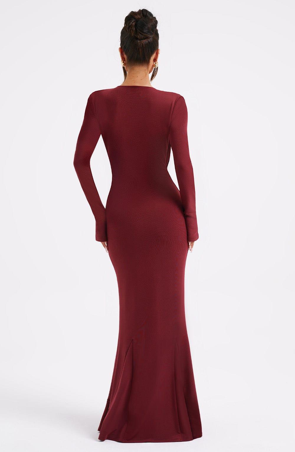 Martina Maxi Dress - Burgundy Product Image