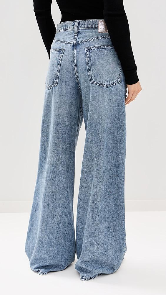 rag & bone Featherweight Sofie High-Rise Full Length Wide Jeans | Shopbop Product Image