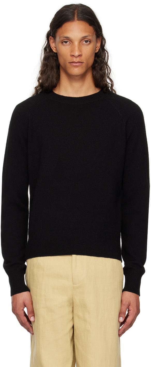 DRIES VAN NOTEN Crewneck Knitted Jumper In Black Product Image