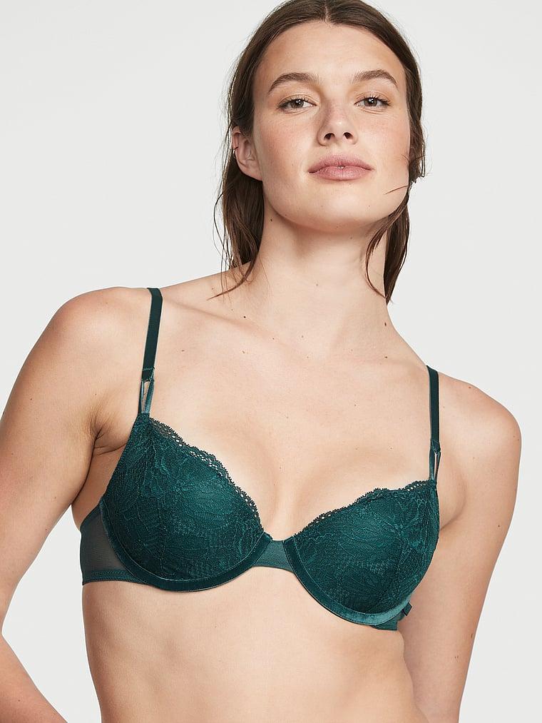 Sexy Tee Fleur Noir Lace Lightly Lined Demi Bra Product Image