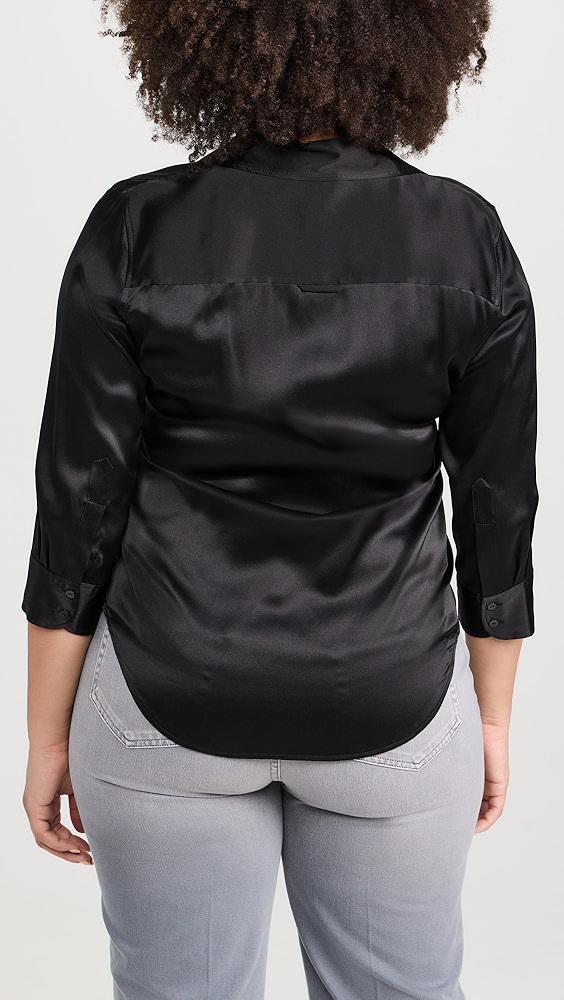 L'AGENCE Dani 3/4 Sleeve Blouse | Shopbop Product Image