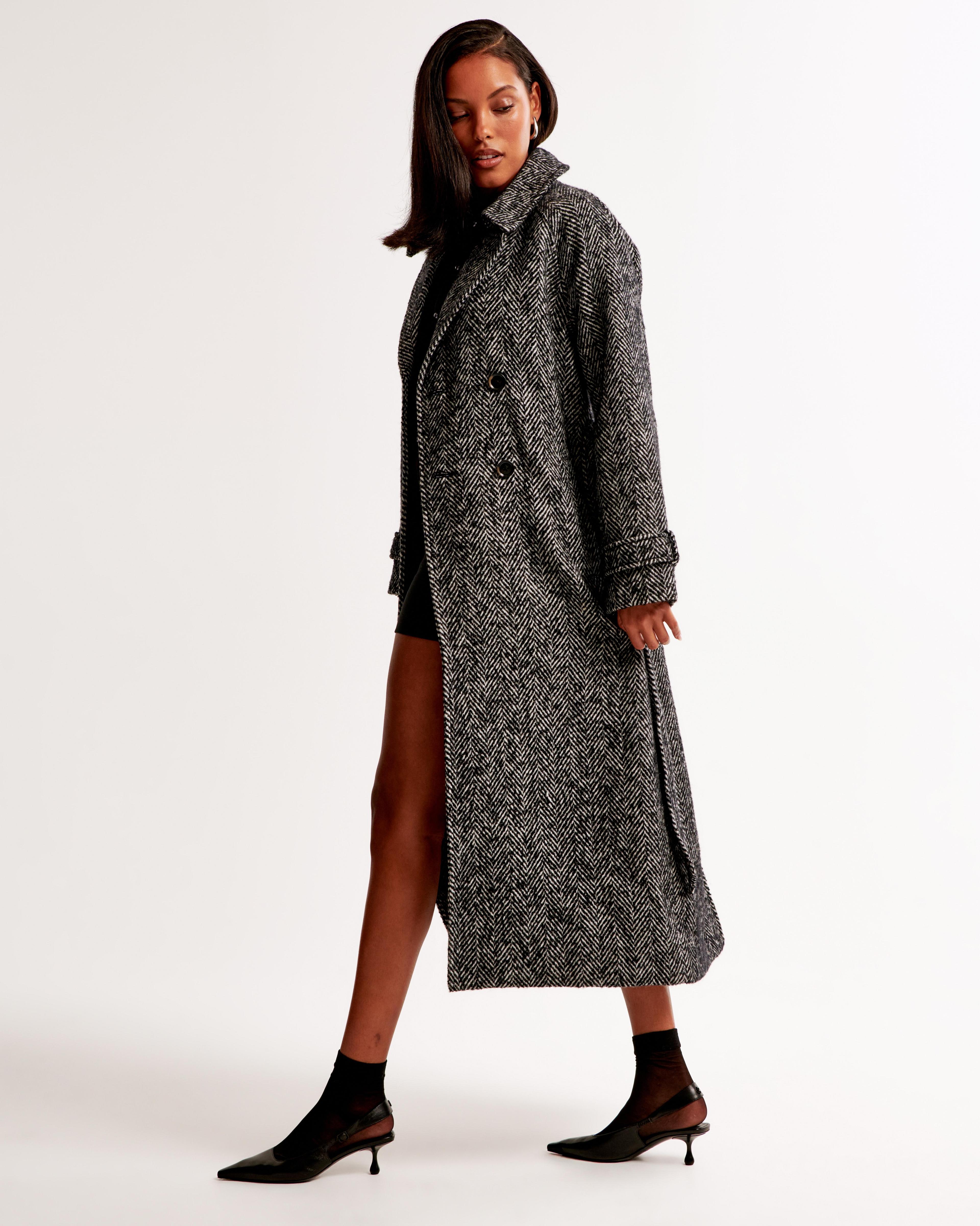 Wool-Blend Trench Coat Product Image