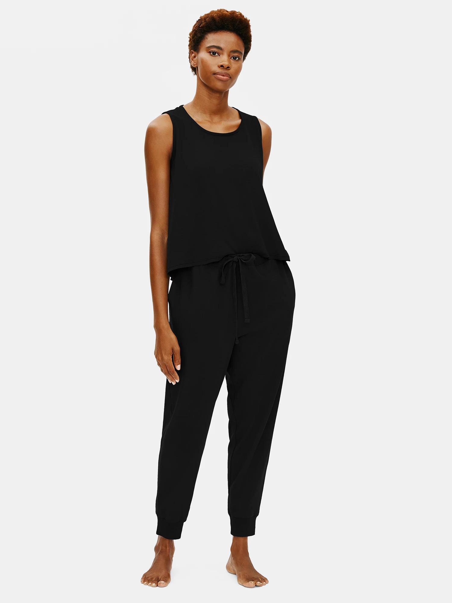 EILEEN FISHER Organic Cotton Interlock Jogger Sleep Pantfemale Product Image