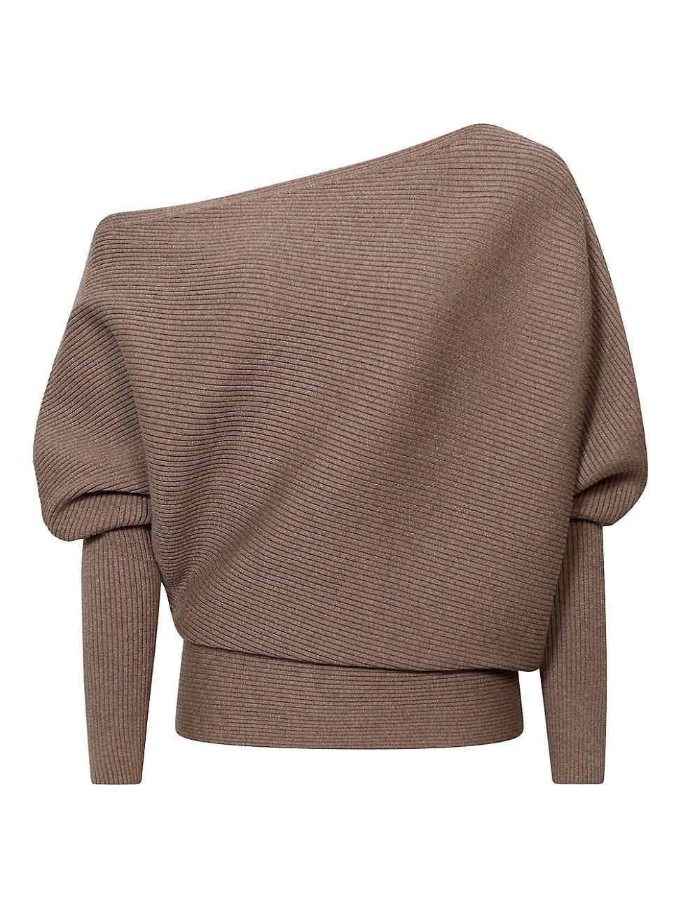 Womens Lorna One-Shoulder Sweater product image