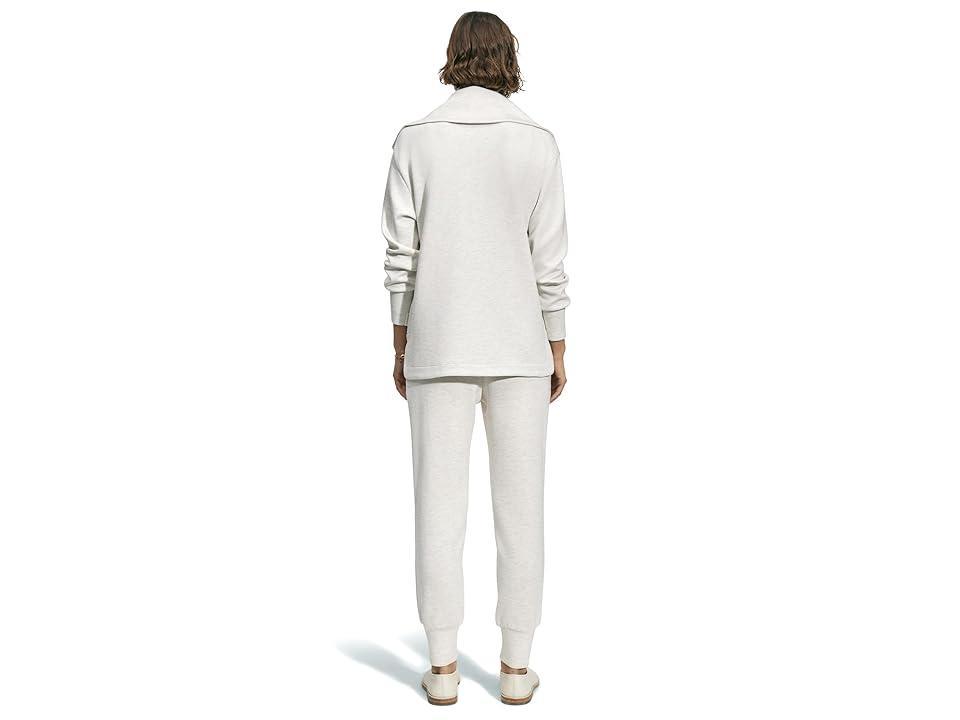 Varley Raleigh Zip Through Sweater (Ivory Marl) Women's Sweater Product Image