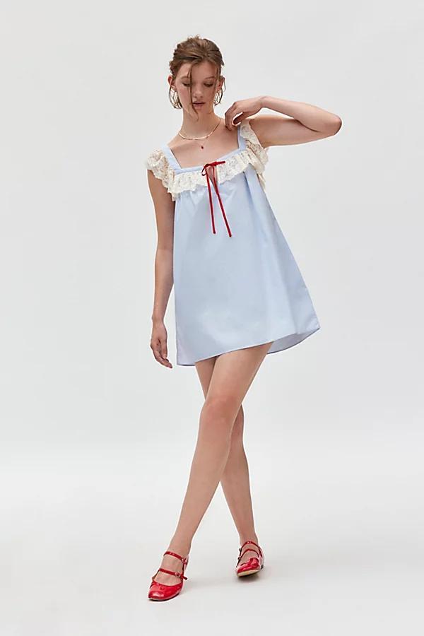 Kimchi Blue Rebecca Babydoll Mini Dress Womens at Urban Outfitters Product Image