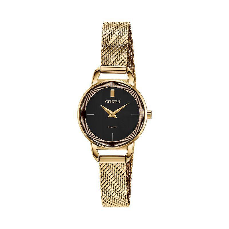 Citizen Womens Gold Tone Stainless Steel Watch - EZ7002-54E Yellow Product Image