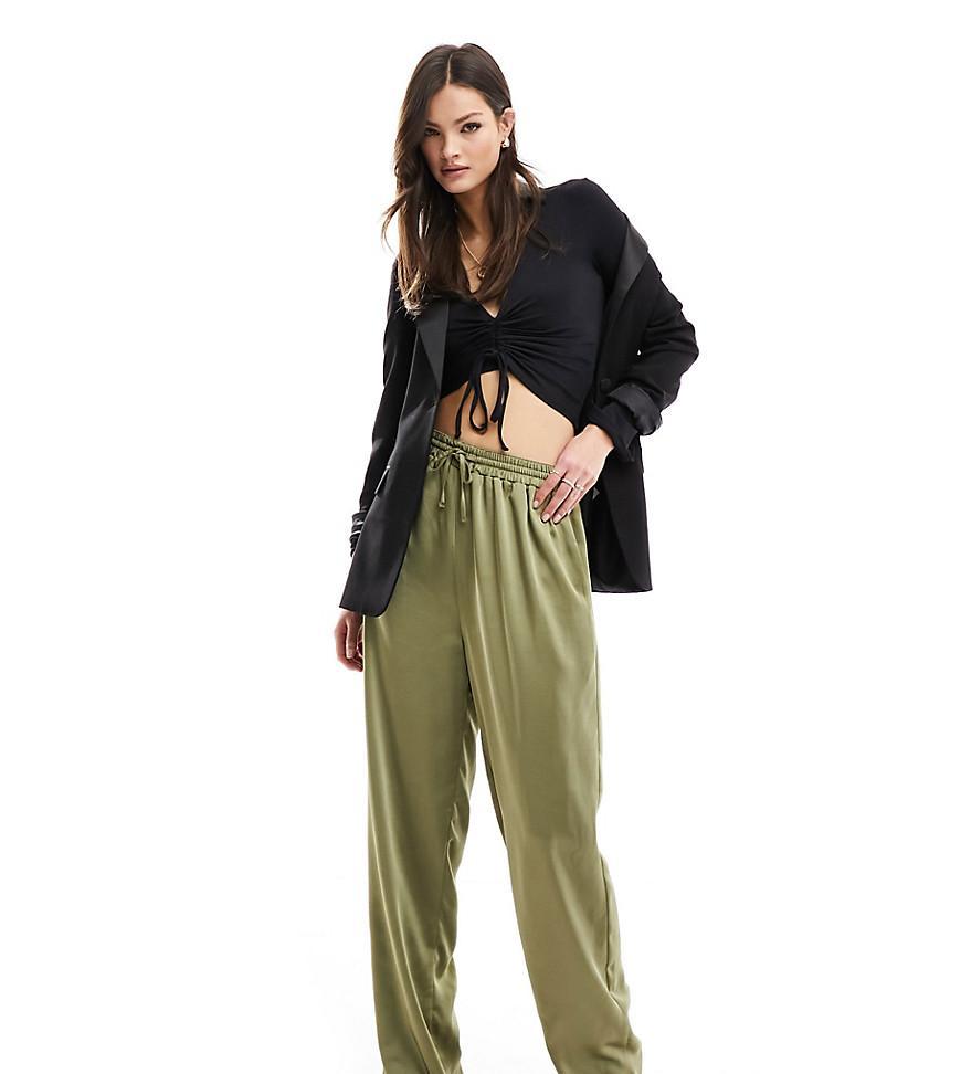 Flounce London Tall satin wide leg pants Product Image