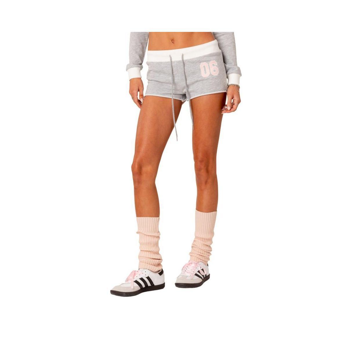 EDIKTED Pat Tie Waist Shorts Product Image