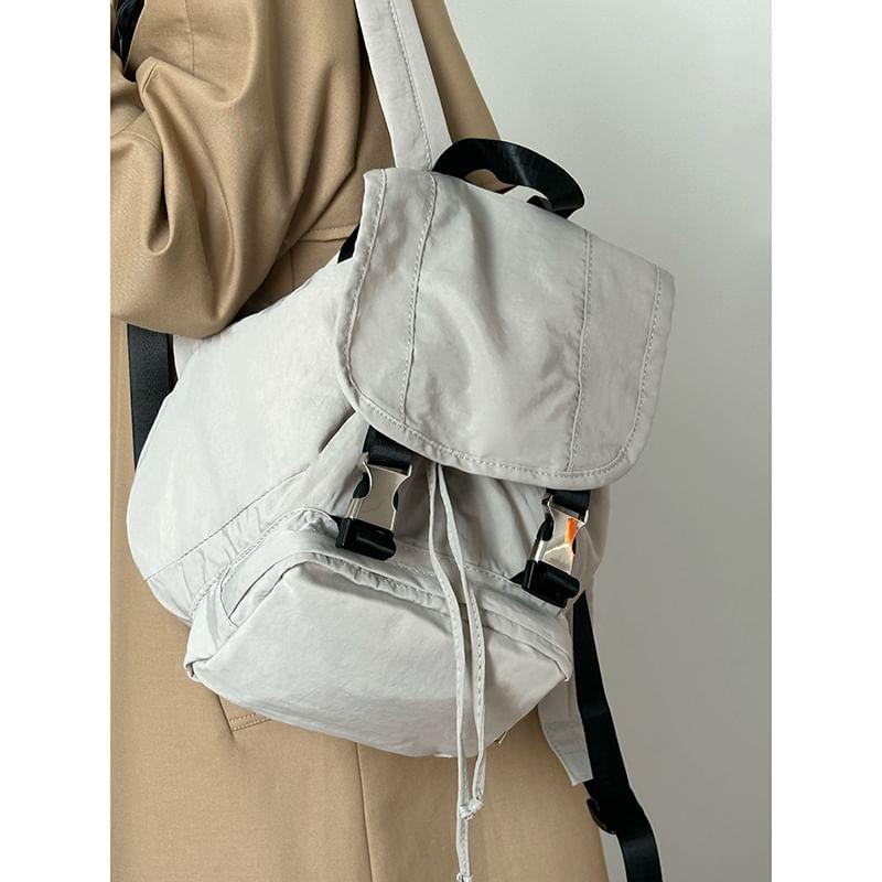 Nylon Plain Backpack Product Image