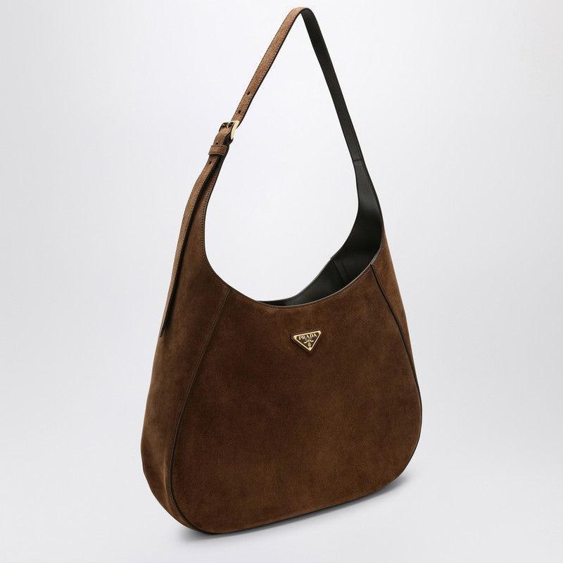 Large Brown Suede Bag Women Product Image