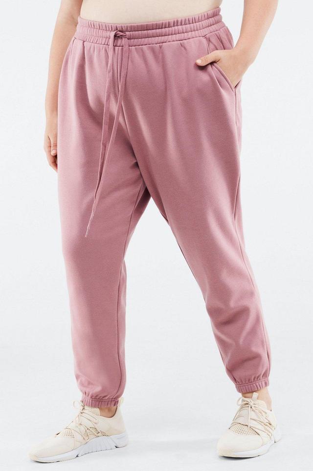 Fabletics Go-To Sweatpant Womens pink plus Size 4X Product Image