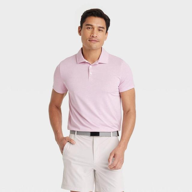 Mens Striped Polo Shirt - All In Motion Lilac Purple XL Product Image