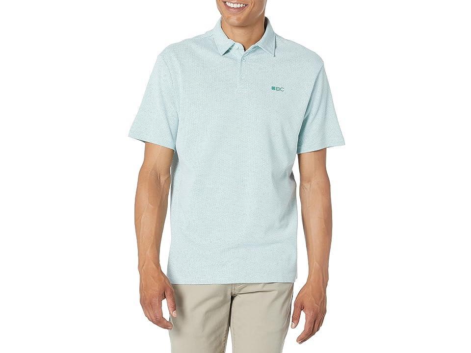 Black Clover Tanner Polo (White/Jade) Men's Clothing Product Image