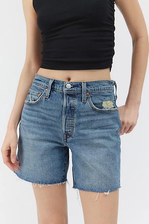 Levis 501 Mid-Thigh Cutoff Denim Short Womens at Urban Outfitters Product Image