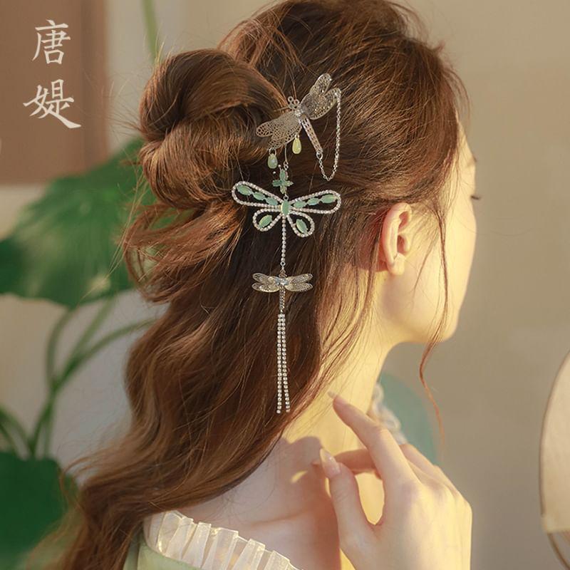 Dragonfly Pendent Alloy Hair Stick Product Image