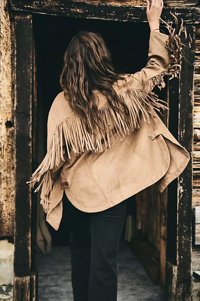 Fringe Out Vegan Suede Jacket Product Image